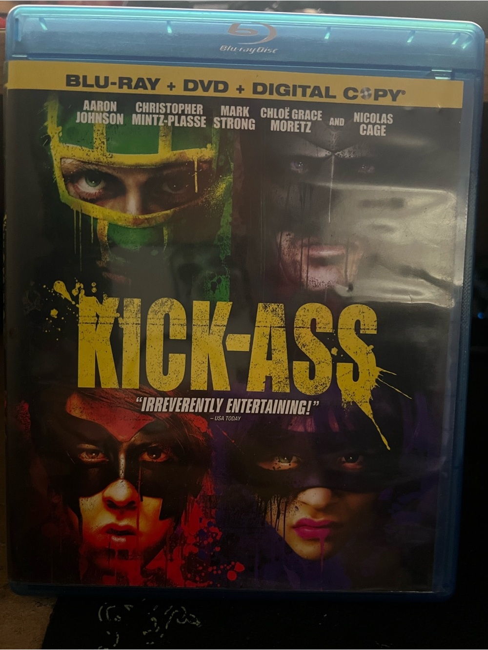 Kick-Ass (Blu-ray + DVD + Digital) - Yellow/Black Cover